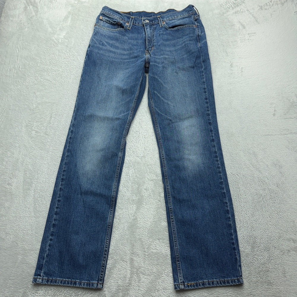 Levis 514 Jeans Mens 32x32 Blue Straight Fit Medium Wash Denim Pants